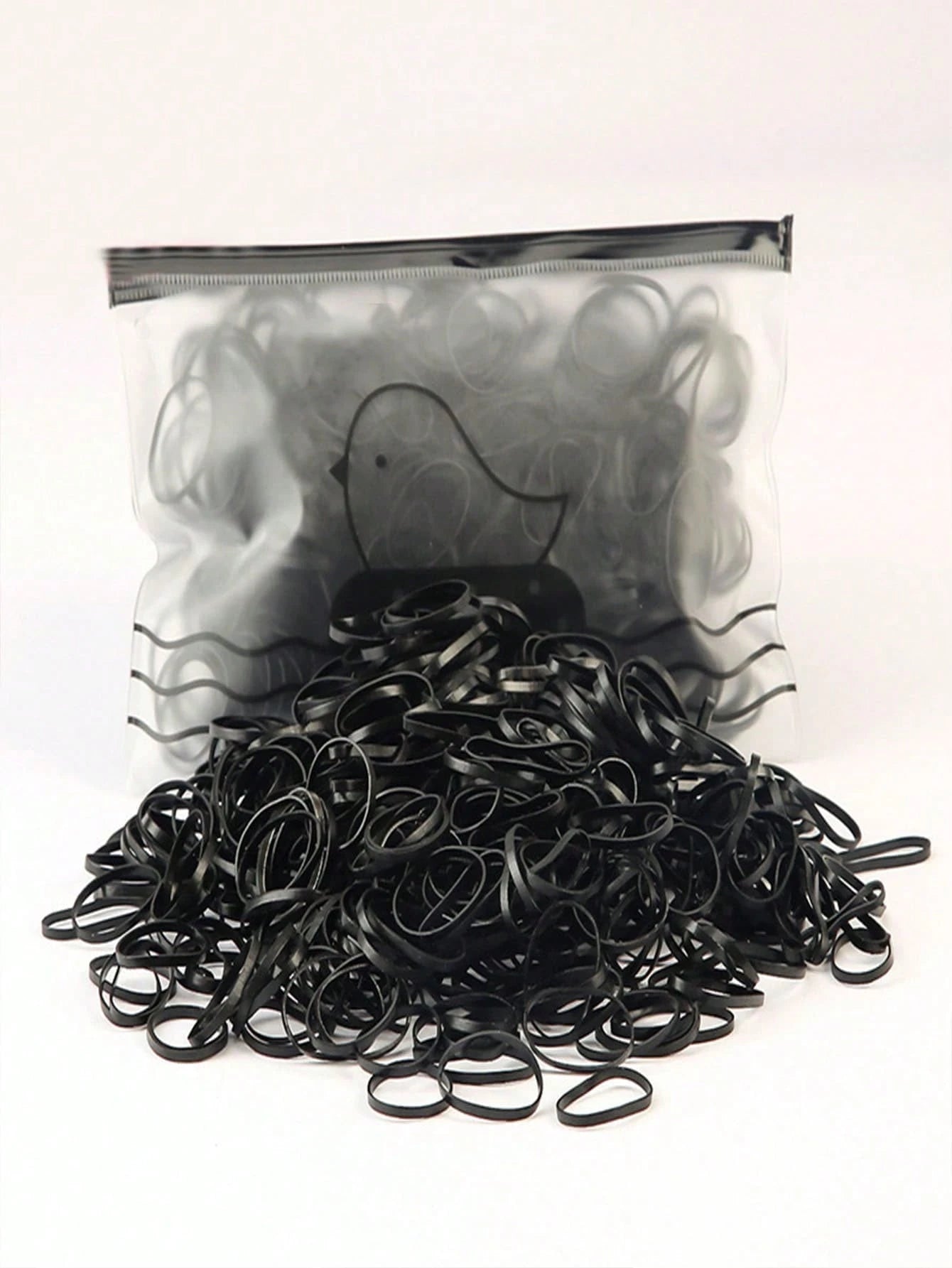 1000 Pcs Disposable No-Damage Hair Ties, Soft Elastic Hair Bands For Ponytails & Daily Use