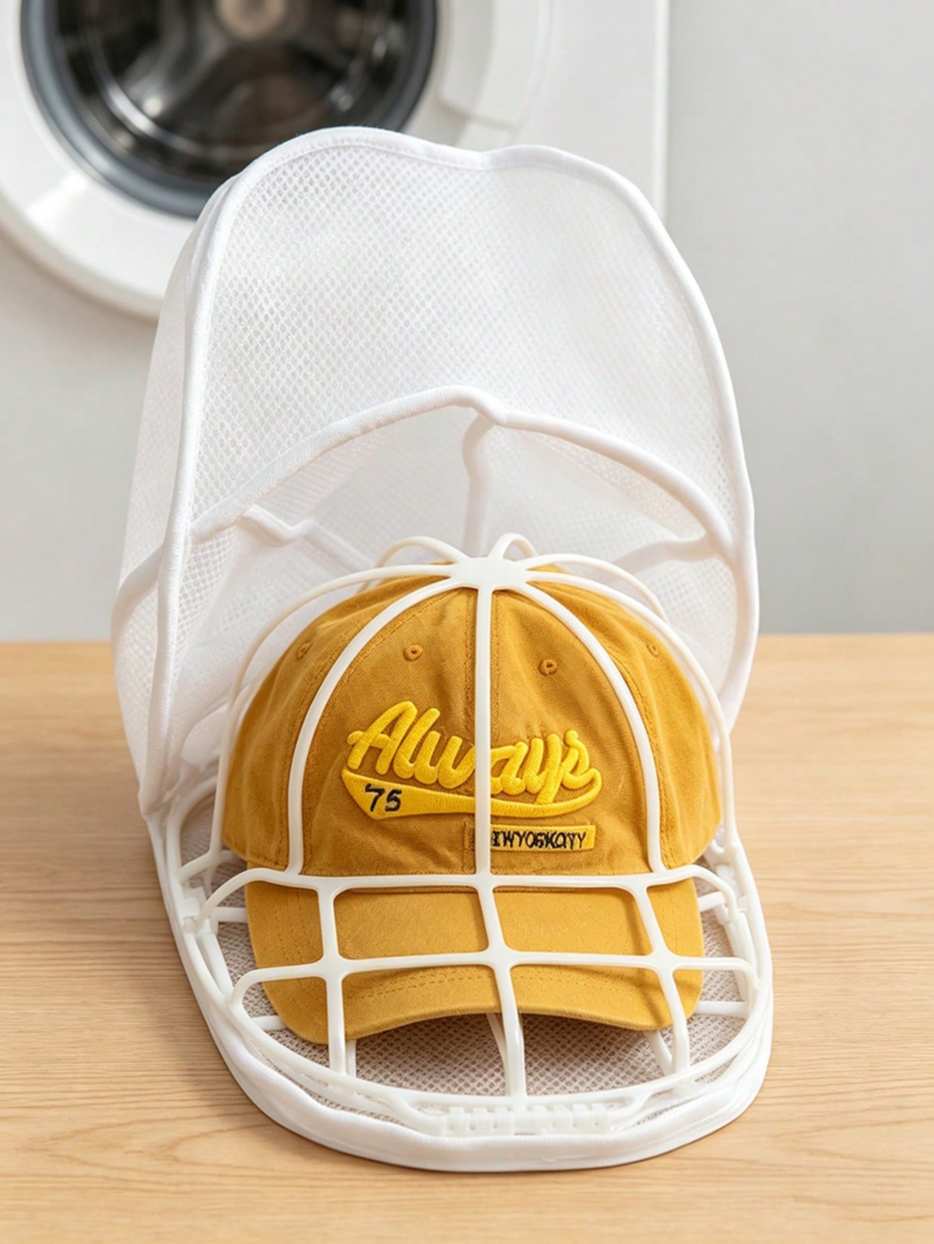 1Set 2-In-1 Baseball Cap Laundry Bag & Cap Holder, Shape-Retaining Hat Washing Protector Washer, Multi-Function Hat Rack For Home Laundry Closet Storage Travel Use, Household Organizer Gift For New Y