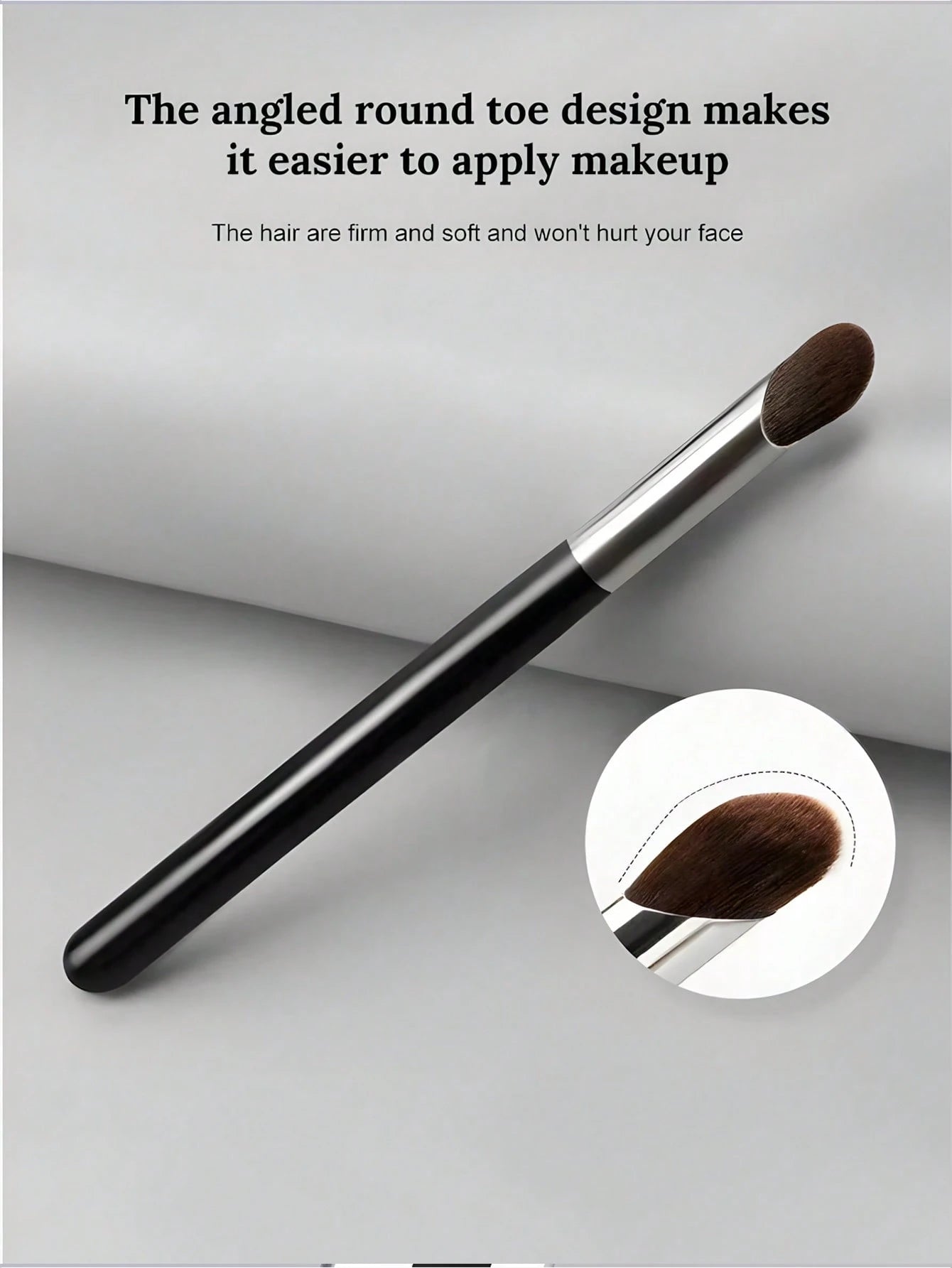 3pcs Makeup Brush Set, Including Angled Eyeliner Brush, Eyebrow Brush, Ultra-Thin Eyeshadow Brush,Foundation Brush,Concealer Brush,Blush Brush,Contour Brush,Blush Brush,Bronzer Brush,Powder Brush,Foun