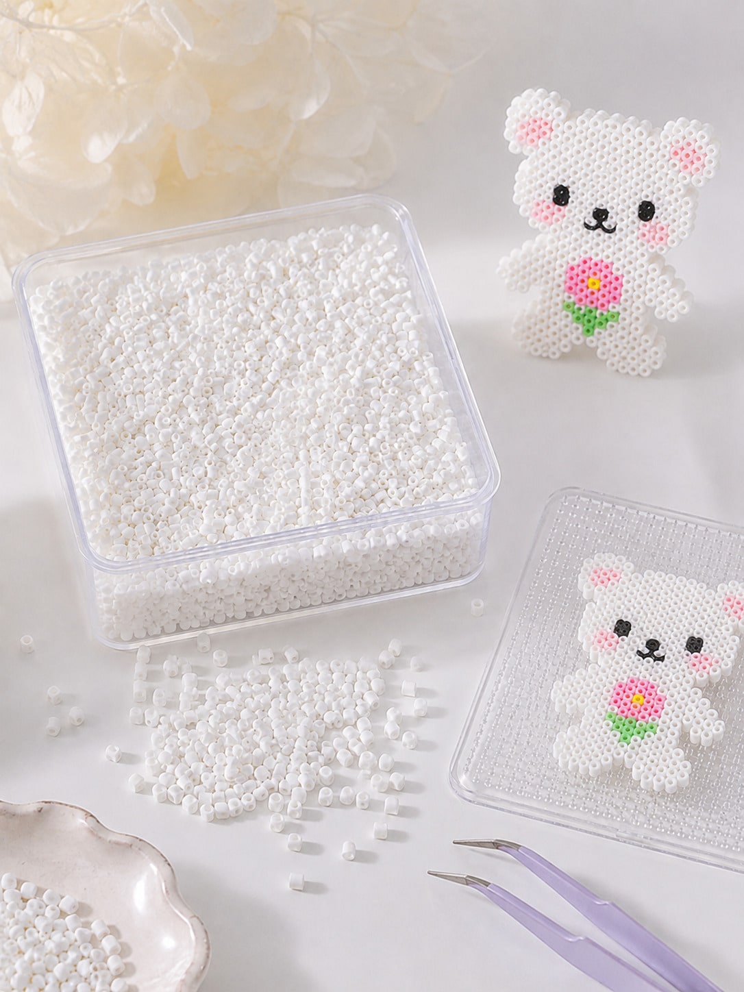 5000pcs/Bag 2.6mm Creative Perforated Beads Refill, Handmade Pixel Art DIY Puzzle 3D Puzzle DIY Ironing Beads