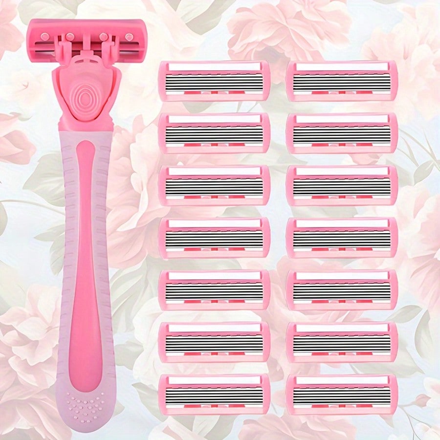 6-Layer Manual Body Hair Razor, Women's Razor, Bikini Trimmer, Depilator, Face & Body Grooming Tool For Men & Women, Disposable For Travel