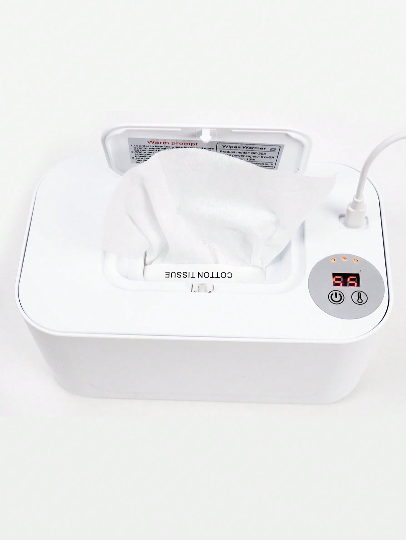 Baby Wet Wipes Warmer, Portable Heated Wipe Dispenser, Moisturizing Constant Temperature Warmer For Wet Tissue