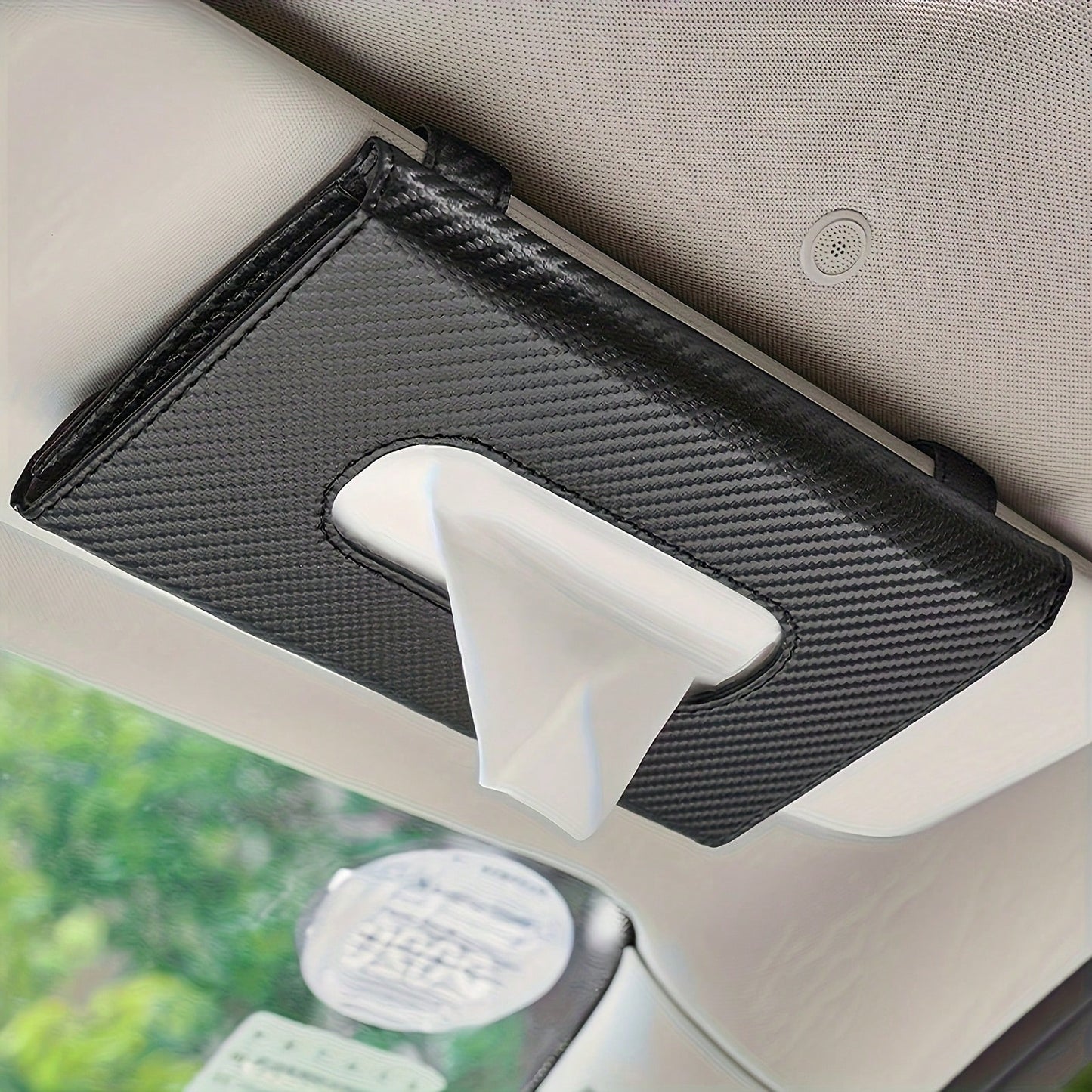 High Quality PU Leather Car Tissue Box- Stylish Sun Visor Design, Making Your Car More Tidy And Beautiful