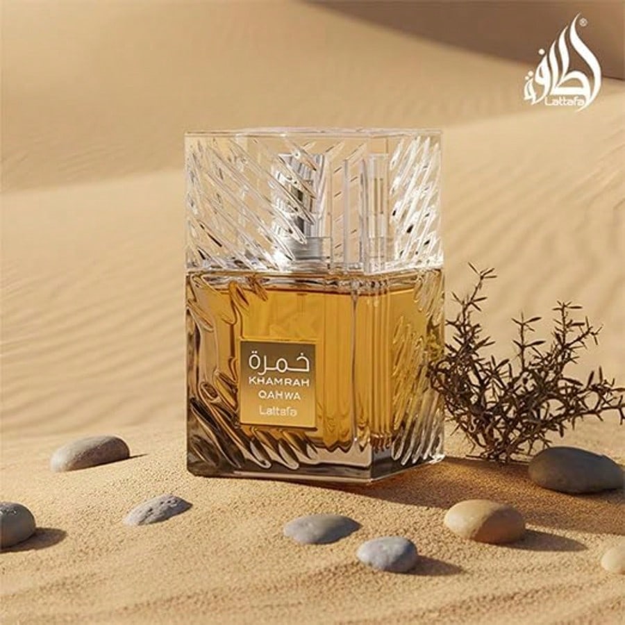 Lattafa Khamrah Qahwa For Unisex Eau De Parfum Spray, 3.4 Ounce/ 100 Ml Ideal For Dates, Office & Holiday Gift