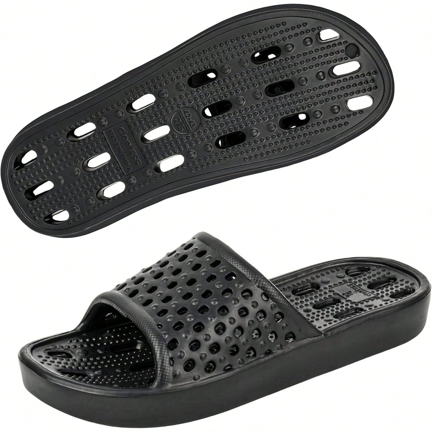 Men's And Women's Shower Shoes, Non-Slip Quick-Dry Bathroom Slippers With Drainage Holes, Lightweight Sandals For Swimming Pools, Gyms, Bathrooms, And College Dormitories