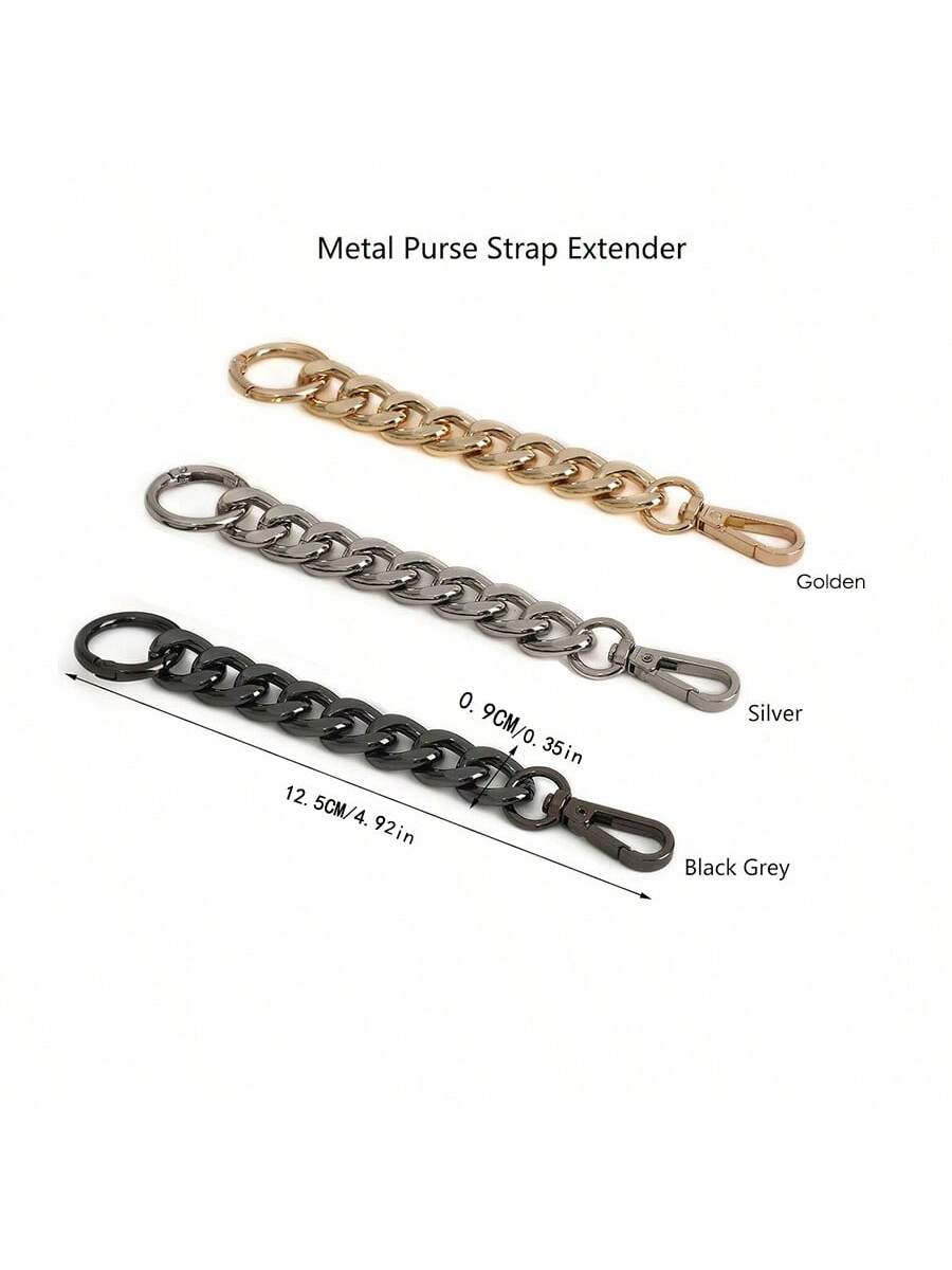 Metal Wallet Chain Strap Extension Accessory Pendant, Extended Crossbody Bag Shoulder Strap, Small Bag Chain Extension Accessory