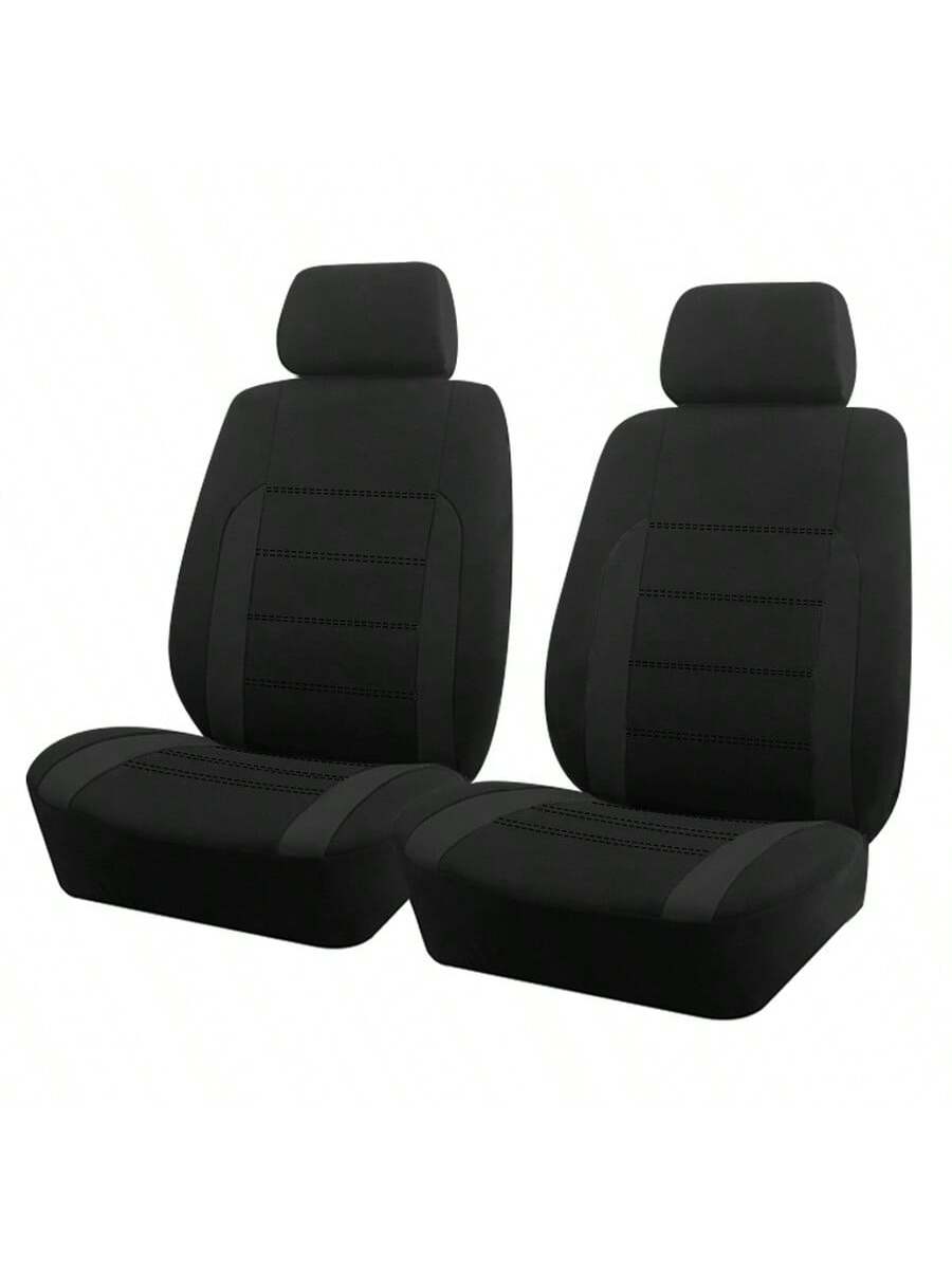 REMAX 2pcs Front Car Seat Covers With Airbag Compatible, Universal Fit Car Seat Cushions, New Design For Women