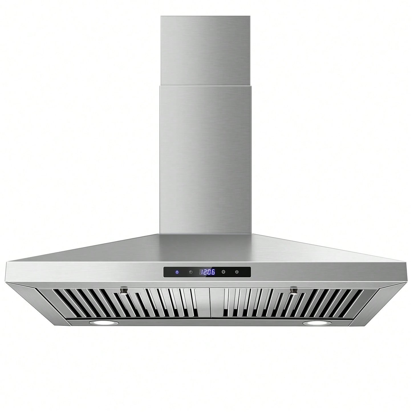 SNDOAS Range Hood 30 Inches,Stainless Steel Wall Mount Range Hood,Vent Hood 30 Inch W/Touch Control,Ducted/Ductless Convertible,Chimney-Style Over Stove Vent Hood,Kitchen Hood,Baffle Filters