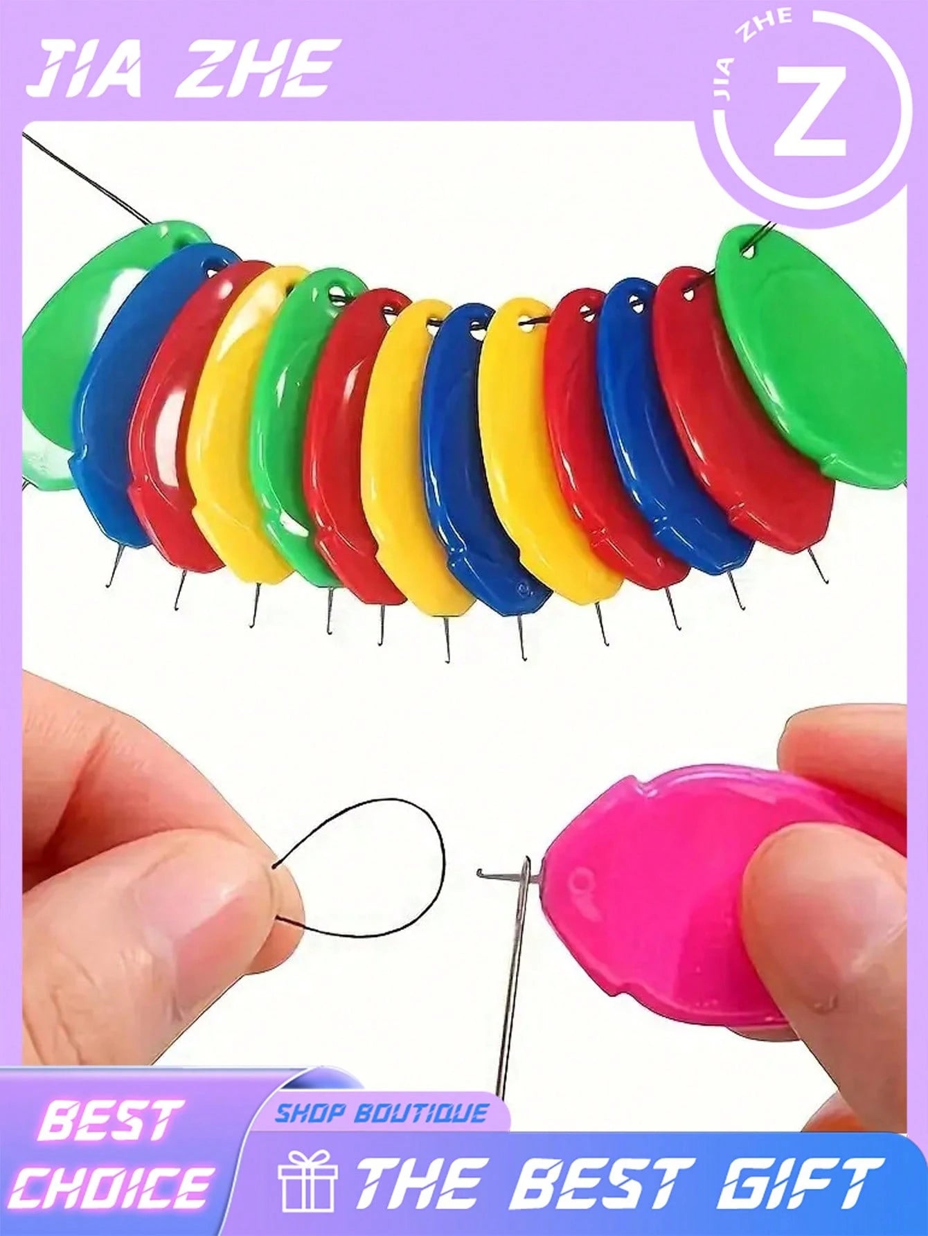 1/10pcs Plastic Needle Threaders For Sewing, Sturdy And Colorful, Assorted Colors, Suitable For Both Hand And Machine Sewing, Quilting, And Crafting Assistance
