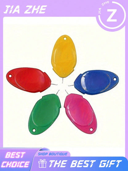 1/10pcs Plastic Needle Threaders For Sewing, Sturdy And Colorful, Assorted Colors, Suitable For Both Hand And Machine Sewing, Quilting, And Crafting Assistance