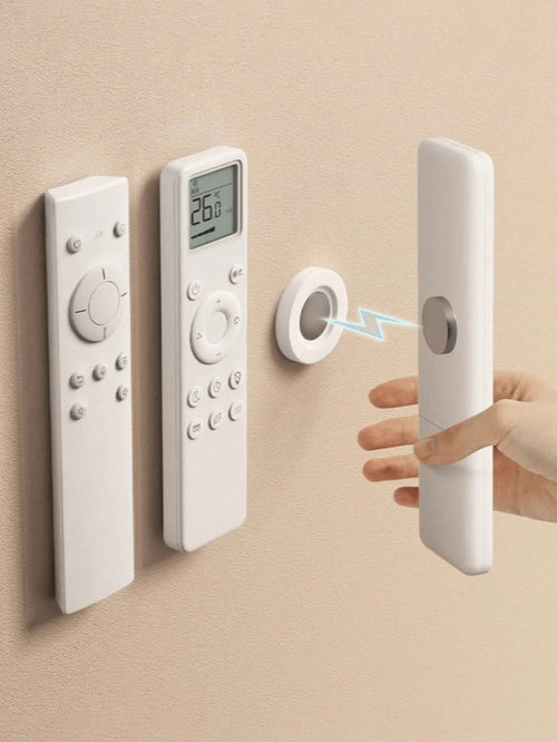 1/2/10cs Magnetic Remote Control Holder - Remote Organizer, Floating Wall Mount, Hole-Free Installation, Silicone Remote Control Holder Wall Mount, TV And Tool Rack, Suitable For Back To School Season