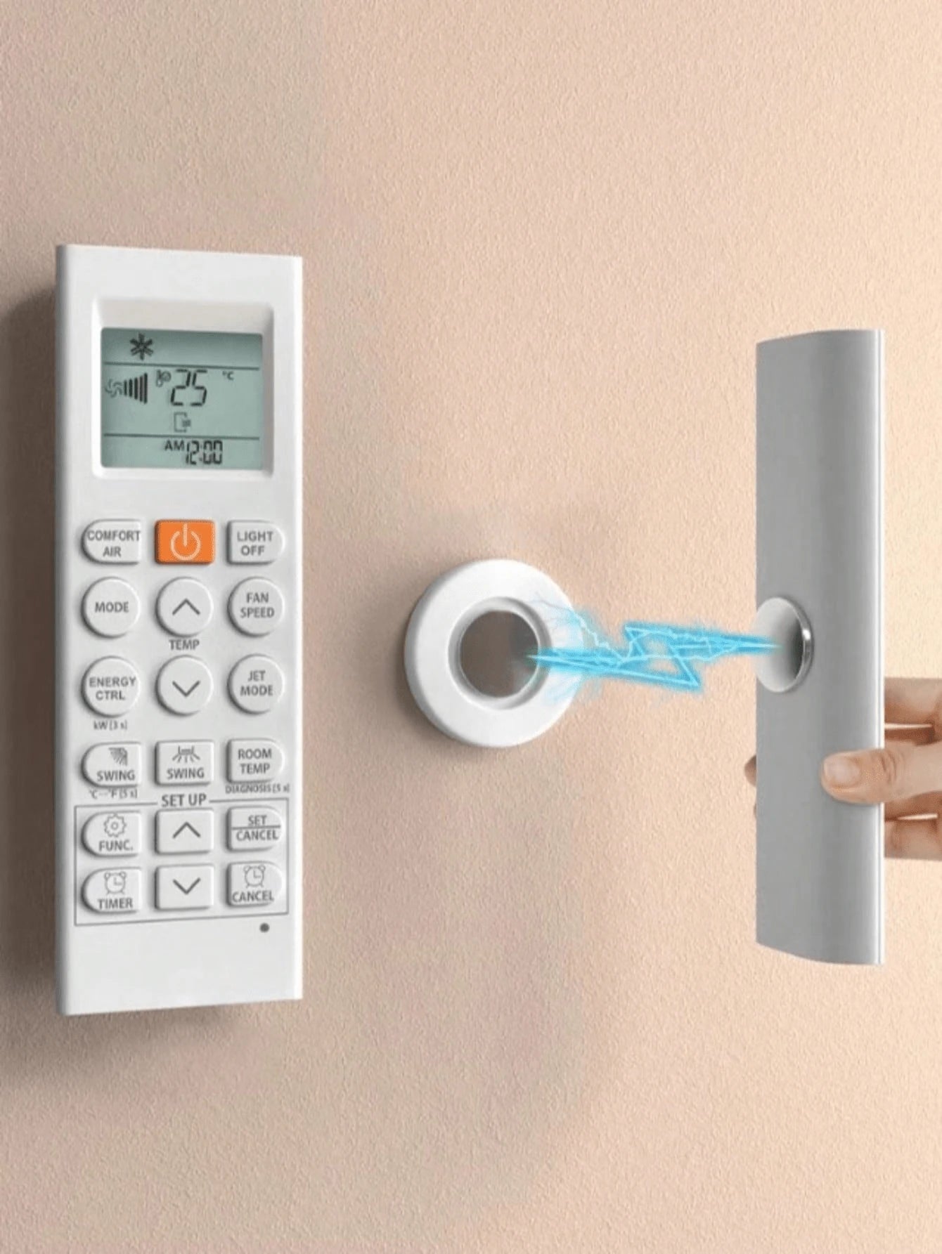 1/2/10cs Magnetic Remote Control Holder - Remote Organizer, Floating Wall Mount, Hole-Free Installation, Silicone Remote Control Holder Wall Mount, TV And Tool Rack, Suitable For Back To School Season