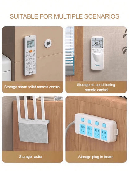 1/2/10cs Magnetic Remote Control Holder - Remote Organizer, Floating Wall Mount, Hole-Free Installation, Silicone Remote Control Holder Wall Mount, TV And Tool Rack, Suitable For Back To School Season