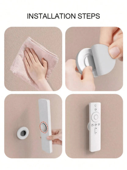 1/2/10cs Magnetic Remote Control Holder - Remote Organizer, Floating Wall Mount, Hole-Free Installation, Silicone Remote Control Holder Wall Mount, TV And Tool Rack, Suitable For Back To School Season