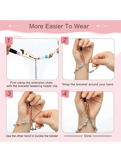 1/2/3/4PCS Bracelet Assist Wear Clip Jewelry Assistant Fastens And Hooks Device Jewelry Bracelet Necklace Watch Buckle Zipper