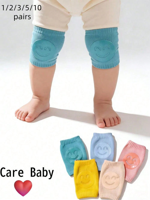 1/2/3/5/10 Pairs Baby Knee Pads, Crawling Leg Protectors, Walking Aids, Children Anti-Slip Toddler Knee Pads, Baby Elbow Socks, Crawling Knee Pads