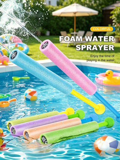 1/2/3pcs Fun Foam Water Sprayer With Ergonomic Round Handle Floating Summer Outdoor Essential For Family Gathering Pool Water Sprayer For Camping Water Park Summer Essentials Party Supplies Outdoor Wa