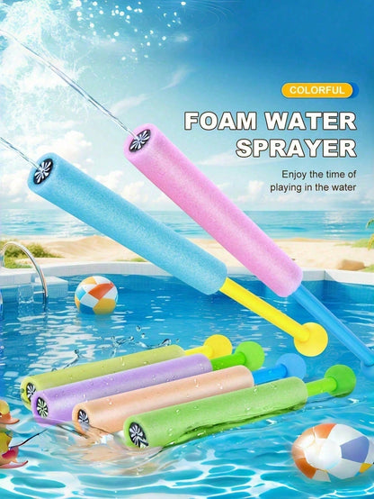 1/2/3pcs Fun Foam Water Sprayer With Ergonomic Round Handle Floating Summer Outdoor Essential For Family Gathering Pool Water Sprayer For Camping Water Park Summer Essentials Party Supplies Outdoor Wa