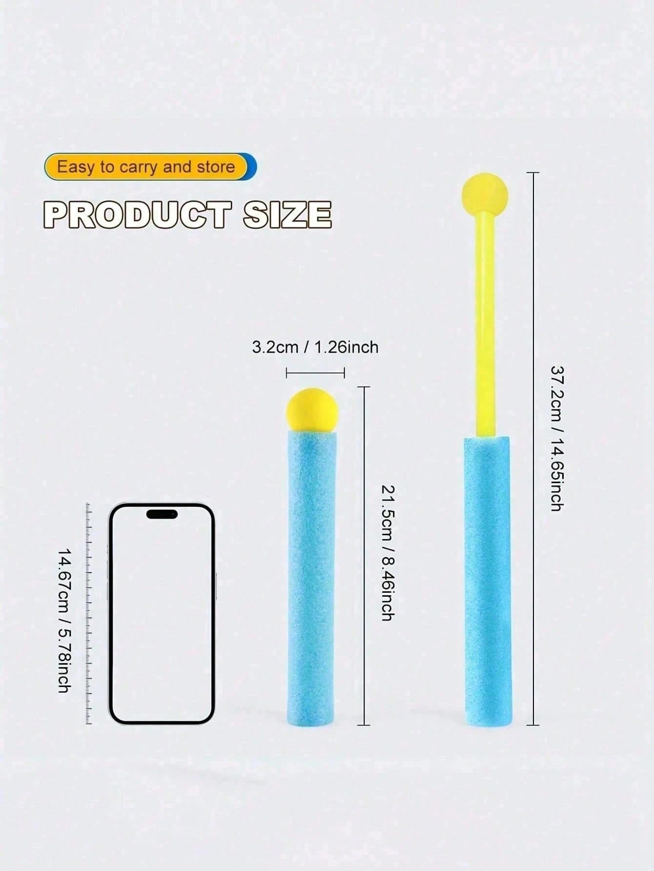 1/2/3pcs Fun Foam Water Sprayer With Ergonomic Round Handle Floating Summer Outdoor Essential For Family Gathering Pool Water Sprayer For Camping Water Park Summer Essentials Party Supplies Outdoor Wa