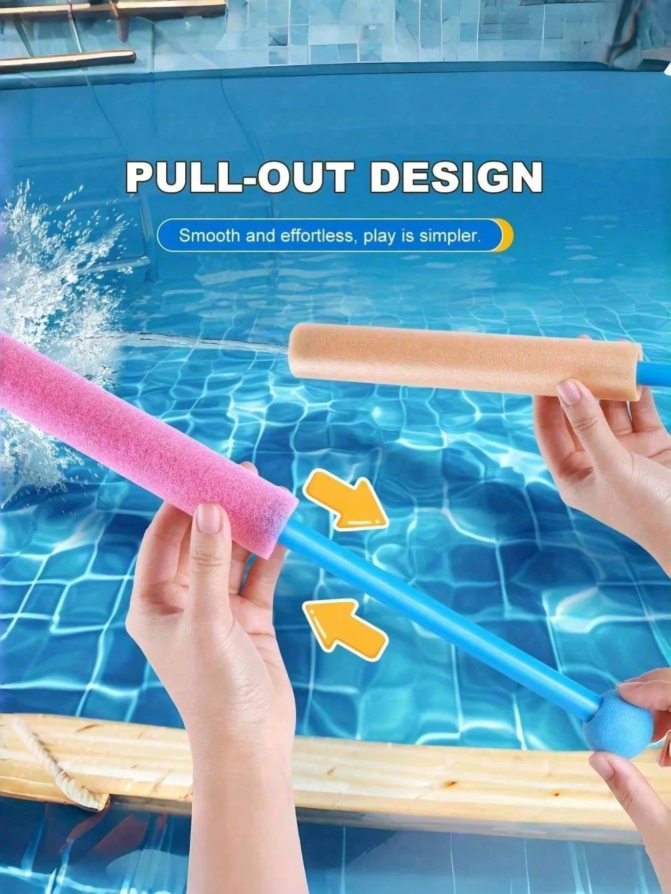 1/2/3pcs Fun Foam Water Sprayer With Ergonomic Round Handle Floating Summer Outdoor Essential For Family Gathering Pool Water Sprayer For Camping Water Park Summer Essentials Party Supplies Outdoor Wa