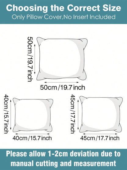 1/2/4 Pcs Herring Pattern, Colorful Minimalist Food Design Retro Decorative Throw Pillow Covers, Suitable For Living Room, Bedroom, Sofa, Bedding Decoration, Soft Machine Washable Cushion Covers (17.7