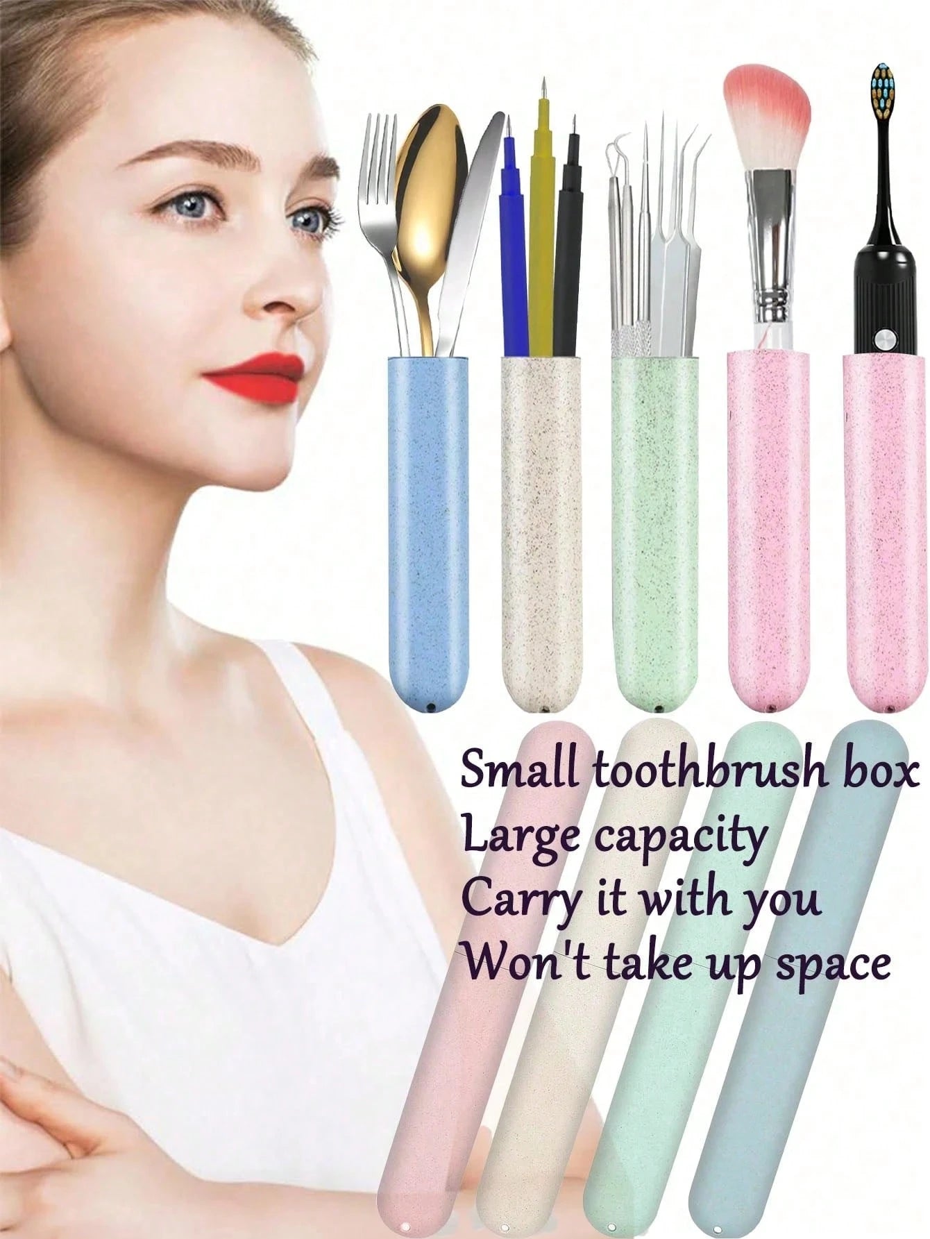 1/2/4pcs Portable Travel Toothbrush Holder, Breathable Toothbrush Storage Box, Dustproof Toothbrush Cover, Toothpaste/Toothbrush Case In 4 Colors, Suitable For Home Daily, Outdoor Travel, Business, Ca