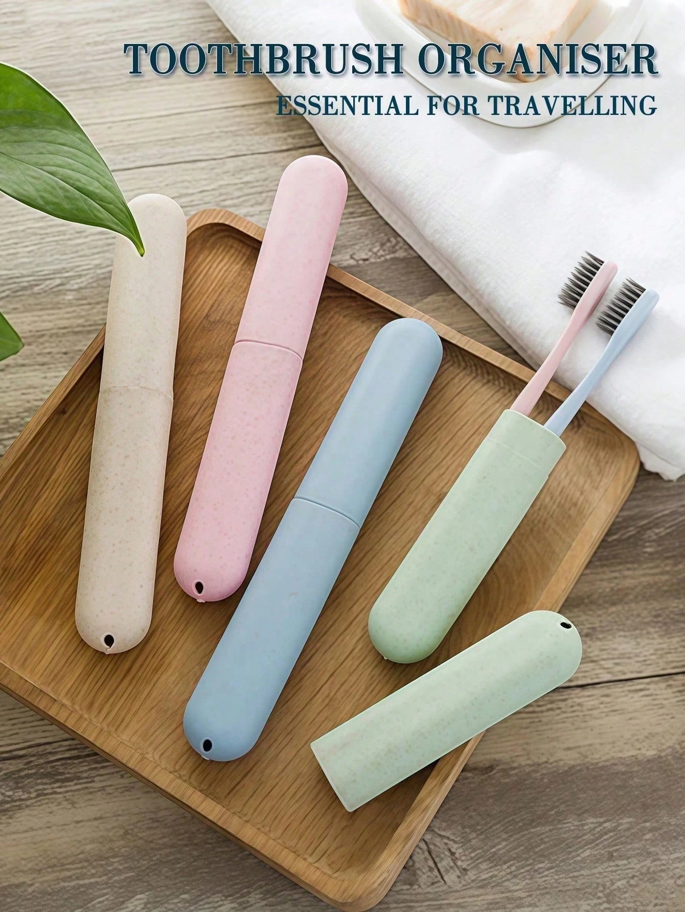 1/2/4pcs Portable Travel Toothbrush Holder, Breathable Toothbrush Storage Box, Dustproof Toothbrush Cover, Toothpaste/Toothbrush Case In 4 Colors, Suitable For Home Daily, Outdoor Travel, Business, Ca