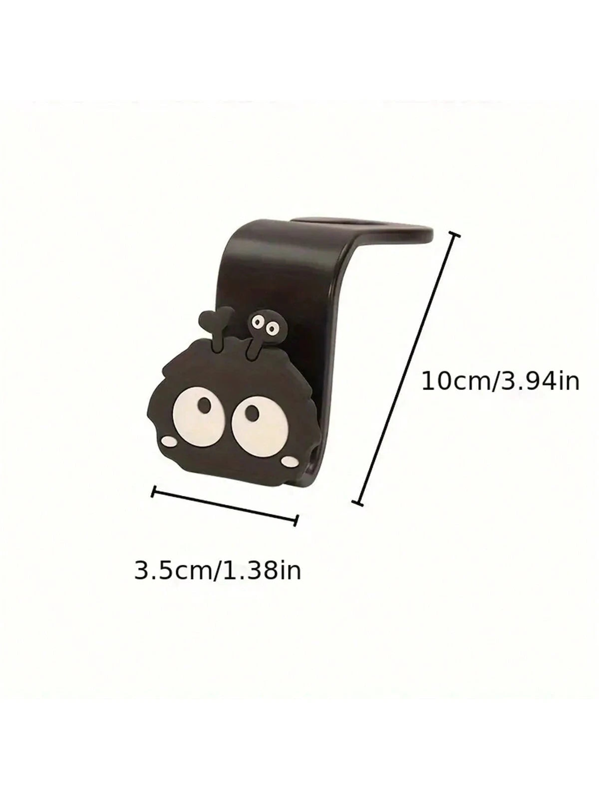1/2pcs Cute Cartoon Charcoal Ball Car Seat Hooks, Universal Automotive Accessories, Perfect For Hanging Handbags, Wallets And Jackets