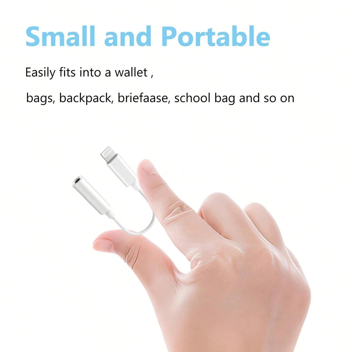 1/3pcs Lightning To 3.5mm Audio Adapter, Compatible With IPhone 14 13 12 11 Series Phones, Lightning Port To Headphone Jack Converter Cable