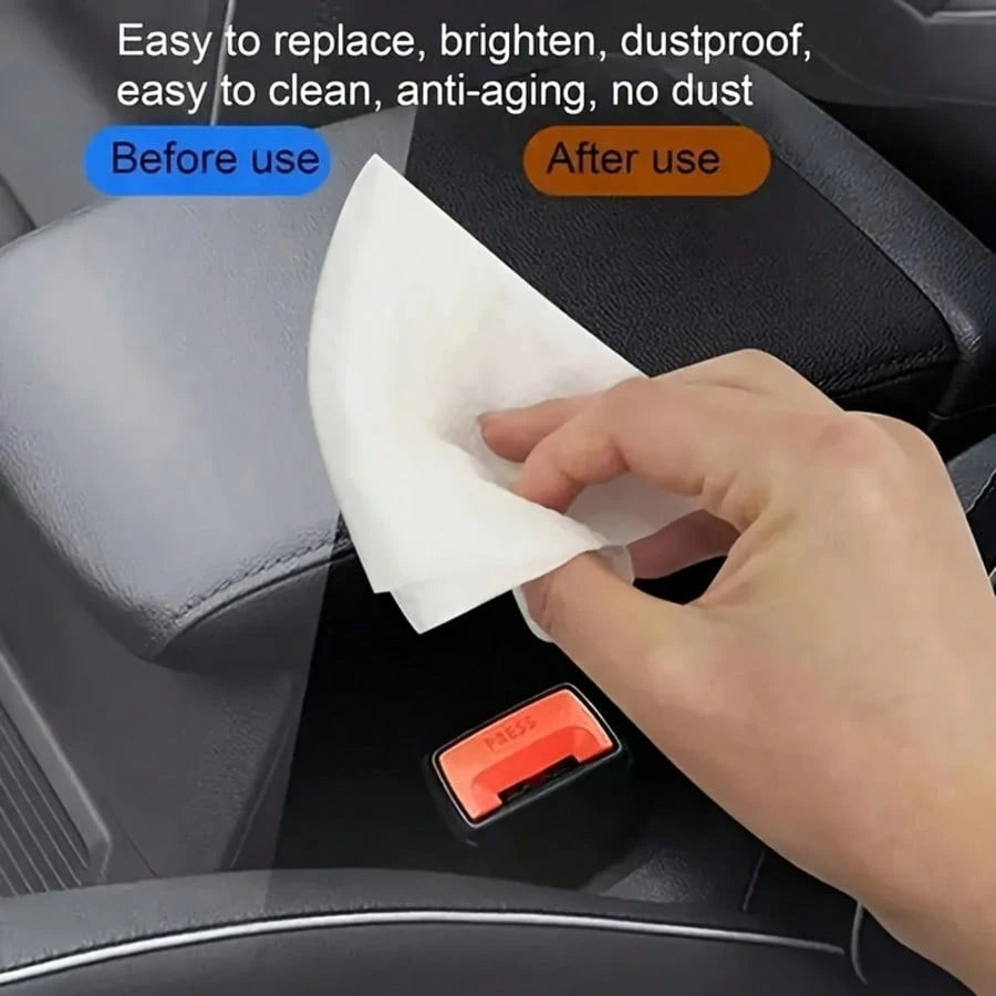 1 Pack Of 80-Pc Automotive Interior Cleaning Wet Wipes- For Leather Cleaning, Stain Removal, No Residue, Car Cleaning Wipes,Car Accessories