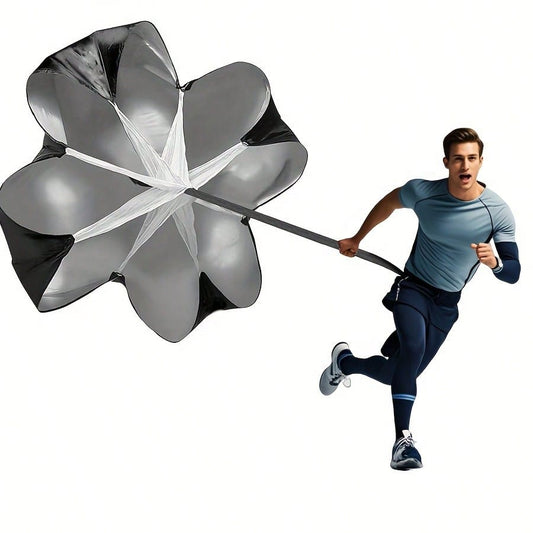 1 Pack Oxford Cloth Resistance Parachute For Running, Track & Field, Soccer- Speed Training Equipment, Available In Black, Green, Red Colors Gym Accessories