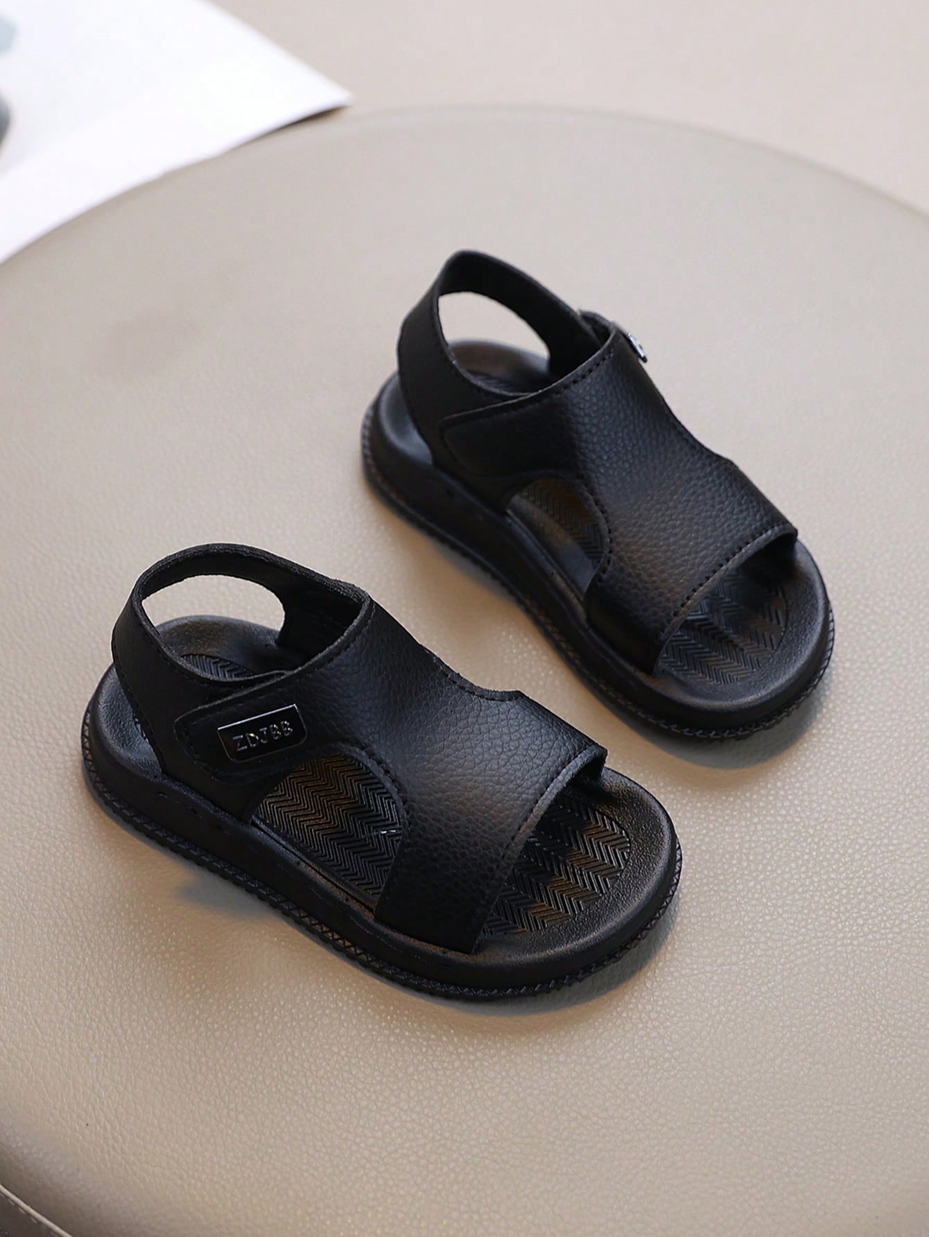 1 Pair Baby Sandals With Adjustable Hook And Loop, Breathable Walking Shoes, Children's Sandals, Girls' Sandals, Boys' Sandals, Summer New Style Ultra-Light Boys' Beach Sandals