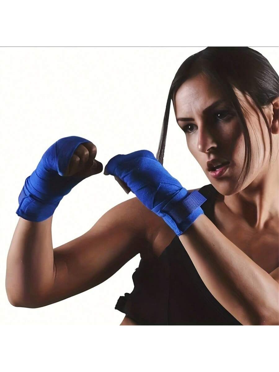 1 Pair Boxing Hand Wraps For Men And Women Adults, Combat Sports Hand Protection Elastic Hand Wraps, Suitable For Muay Thai, Taekwondo, Boxing Training (Non-Elastic)