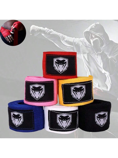 1 Pair Boxing Hand Wraps For Men And Women Adults, Combat Sports Hand Protection Elastic Hand Wraps, Suitable For Muay Thai, Taekwondo, Boxing Training (Non-Elastic)