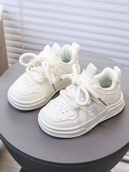 1 Pair Fashionable Autumn/Winter New Style Children's Sports Shoes Korean Version Soft Sole Girls' Skate Shoes Non-Slip Comfortable Casual Shoes
