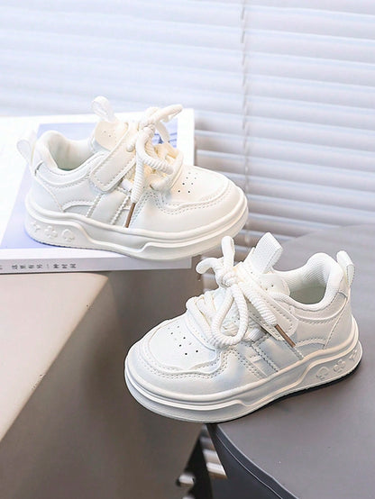 1 Pair Fashionable Autumn/Winter New Style Children's Sports Shoes Korean Version Soft Sole Girls' Skate Shoes Non-Slip Comfortable Casual Shoes