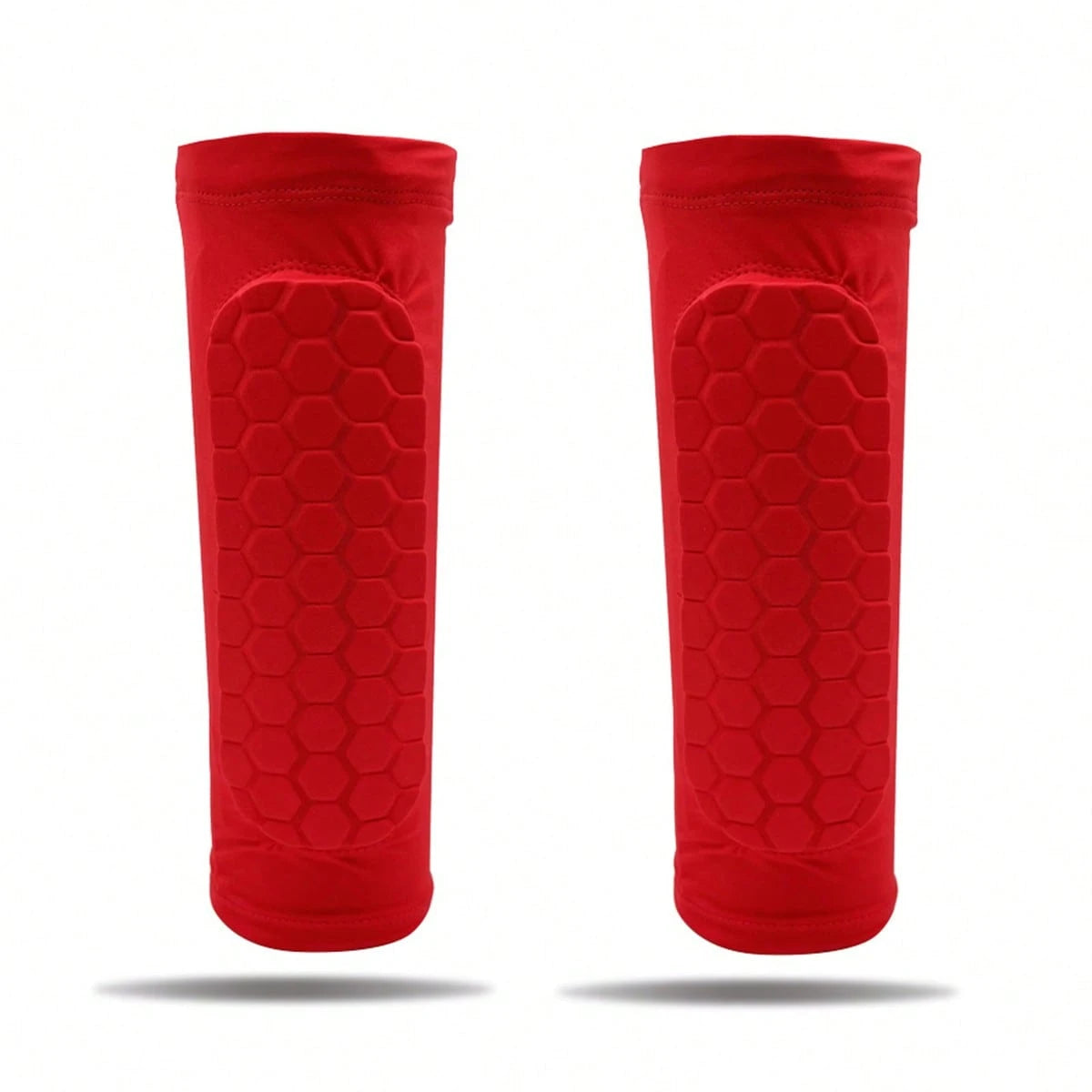 1 Pair Honeycomb Pattern Football Leg Sleeves, Anti-Slip Compression Leg Sleeves, Football Sports Accessories, Provide Support For Football Training