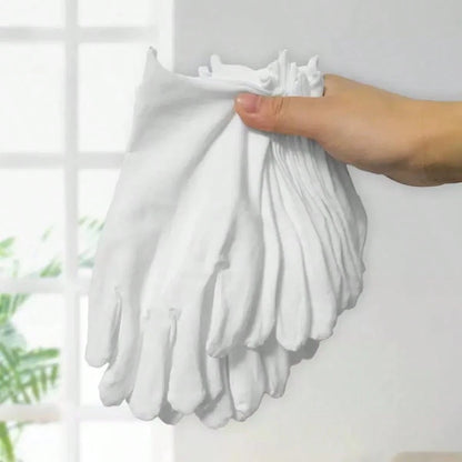 1 Pair White Gloves, Thin Fabric Jewelry Working Gloves, Wholesale Gardening, Labor Protection Gloves