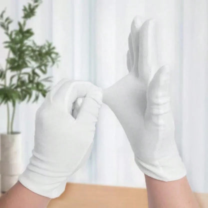1 Pair White Gloves, Thin Fabric Jewelry Working Gloves, Wholesale Gardening, Labor Protection Gloves