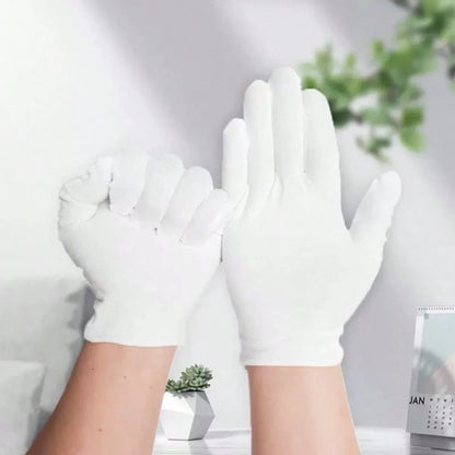 1 Pair White Gloves, Thin Fabric Jewelry Working Gloves, Wholesale Gardening, Labor Protection Gloves
