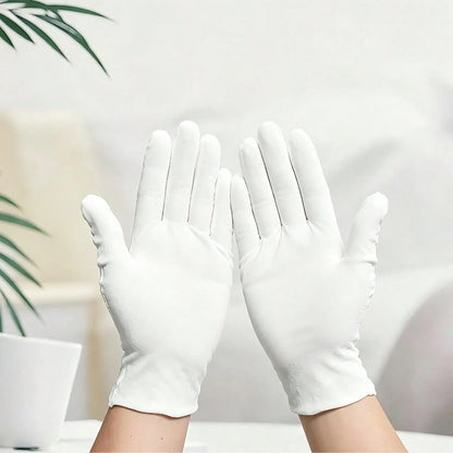 1 Pair White Gloves, Thin Fabric Jewelry Working Gloves, Wholesale Gardening, Labor Protection Gloves