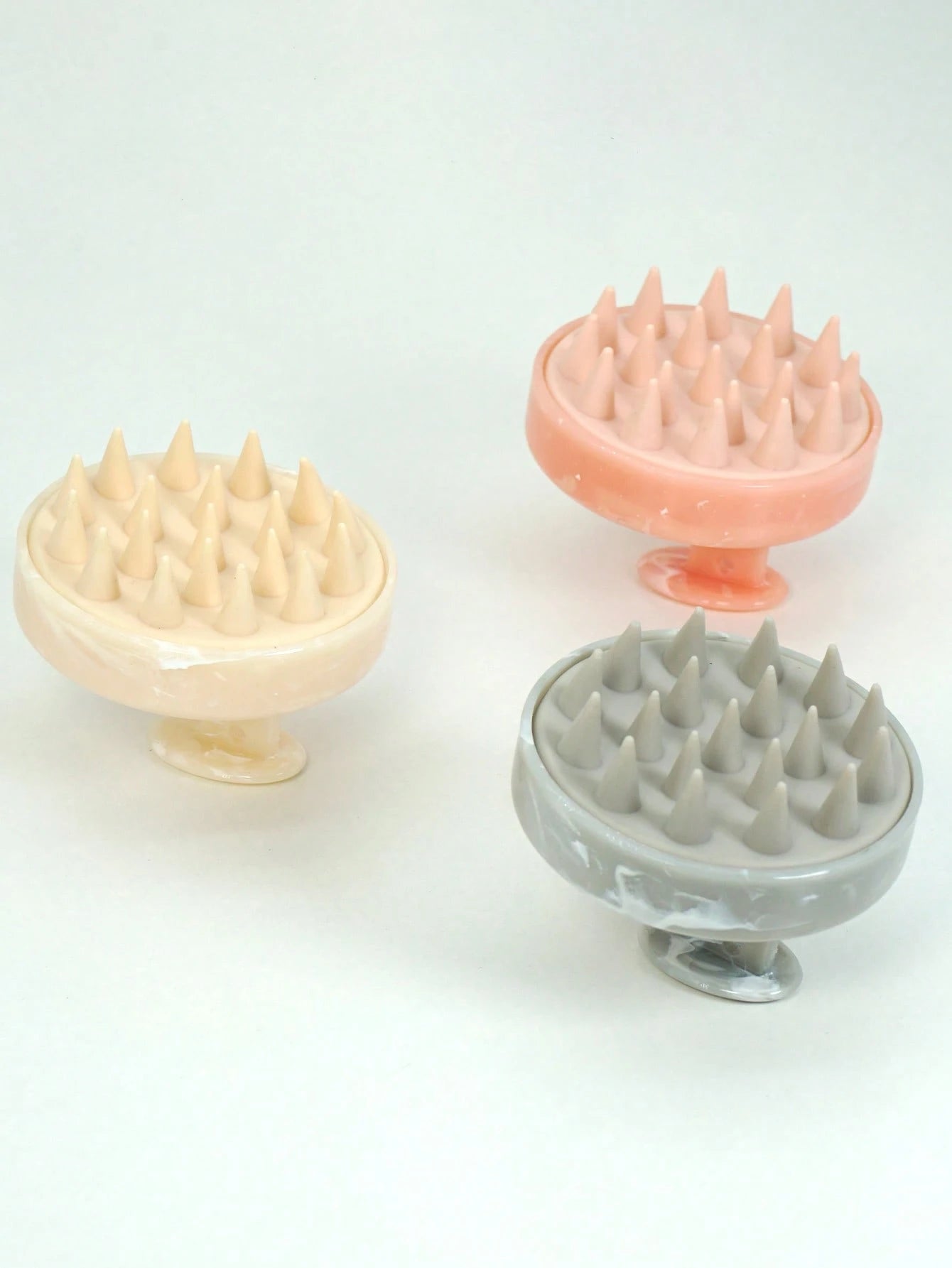 1 Pc/2pcs Silicone Shampoo Brush, Scalp Massager, Wet And Dry Shampoo Massage Brush, Manual Scalp Scrubber With Soft Silicone Bristle For Women And Men,Scalp Scrubber For Dandruff Removal, Ultra Soft