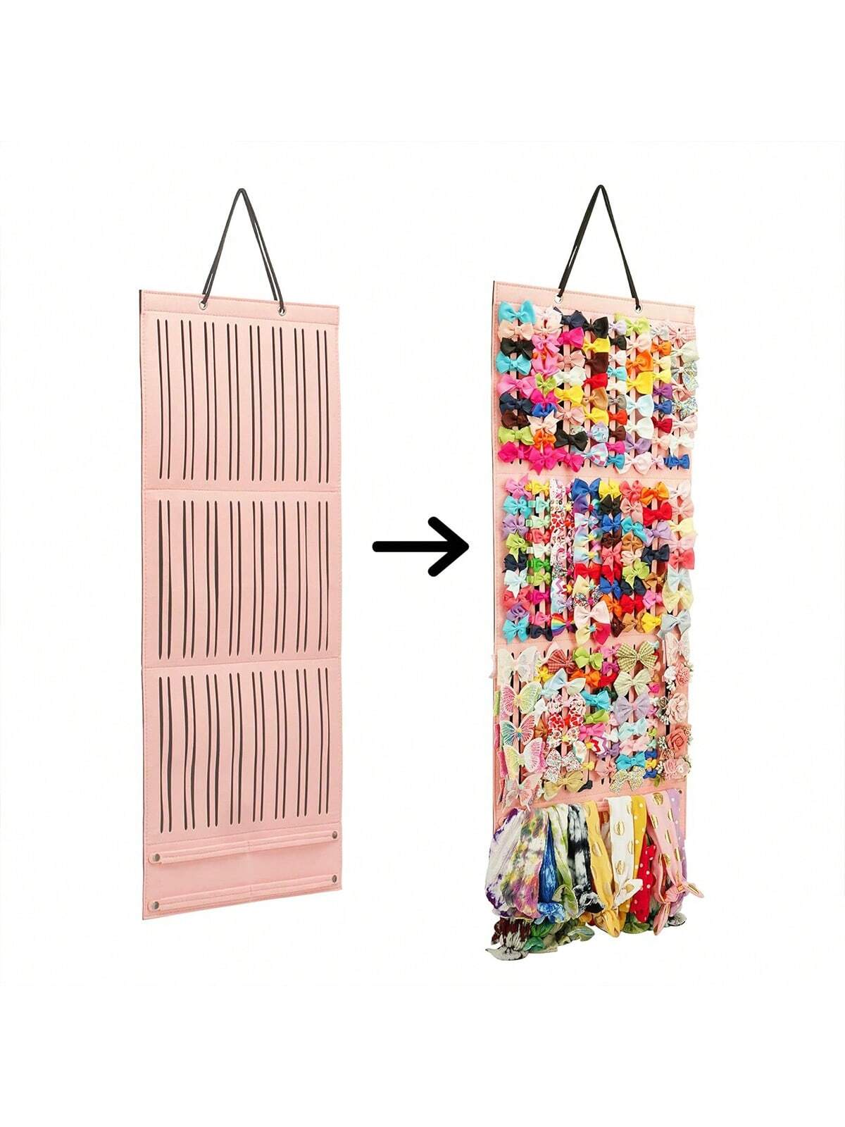 1 Pc Baby Girl Hair Bows Holder, Hair Clips Storage Hanger For Ribbons, Hair Bows Organizer, Baby Hair Clip Storage Display Sturdy Stand Love Valentine