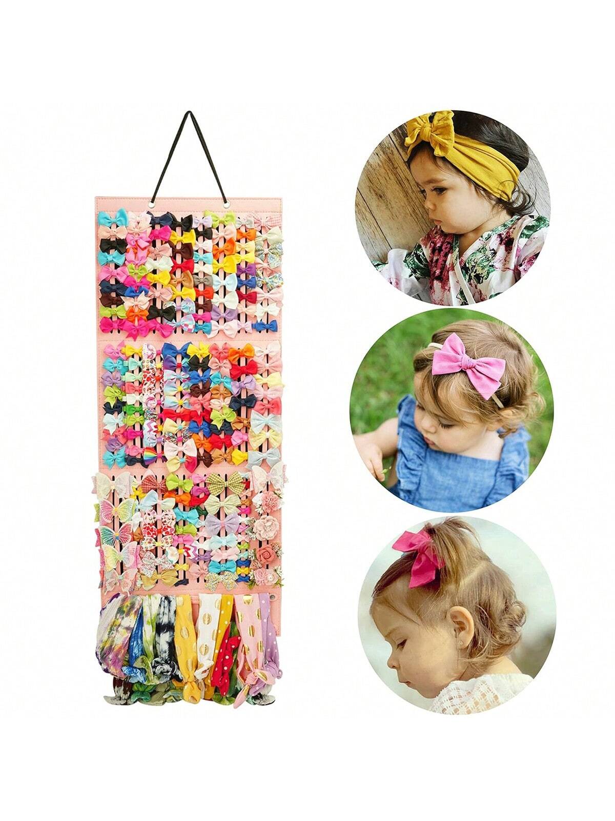 1 Pc Baby Girl Hair Bows Holder, Hair Clips Storage Hanger For Ribbons, Hair Bows Organizer, Baby Hair Clip Storage Display Sturdy Stand Love Valentine