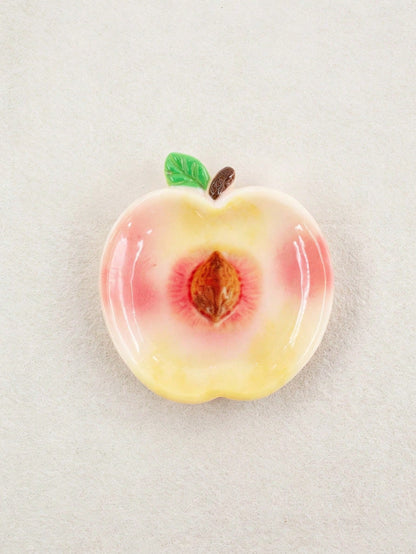1 Pc Cute Red Fruit Peach And Strawberry Adhesive Mobile Phone Extension Stand, Anti-Slip Lazy Person's Men's And Women's Style Simple And Unique 3D Airbag Mobile Phone Stand