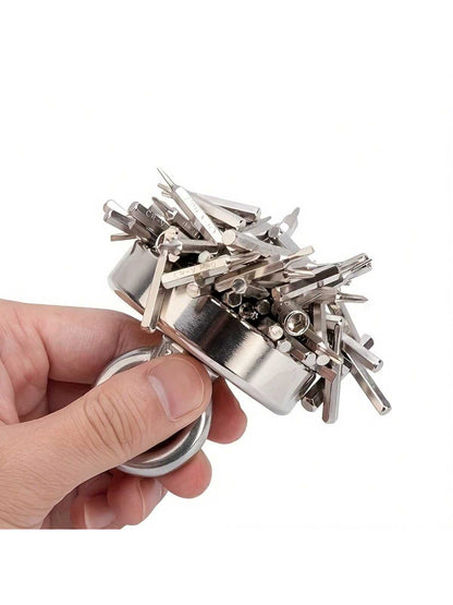 1 Pc Deep-Water Magnetic Iron Belt Lifting Ring Capable Of Withstanding 140kg Pulling Force, Fishing And Salvage Magnet, Single-Sided Circular Neodymium Iron Boron Anti-Collision Pot Magnetic Strong S