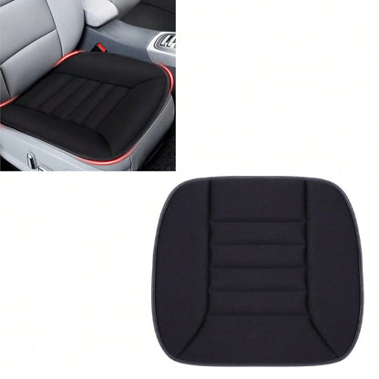 1 Pcs/2 Pcs Car Seat Breathable Cushion Driver Seat Cushion, Memory Foam Automotive Butt Cushion With Non-Slip Silicone Bottom, Comfort Driver Seat Protector For Car, Office Chair And Home Chair (Blac