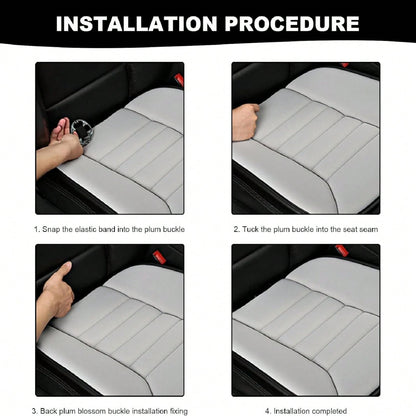 1 Pcs/2 Pcs Car Seat Breathable Cushion Driver Seat Cushion, Memory Foam Automotive Butt Cushion With Non-Slip Silicone Bottom, Comfort Driver Seat Protector For Car, Office Chair And Home Chair (Blac