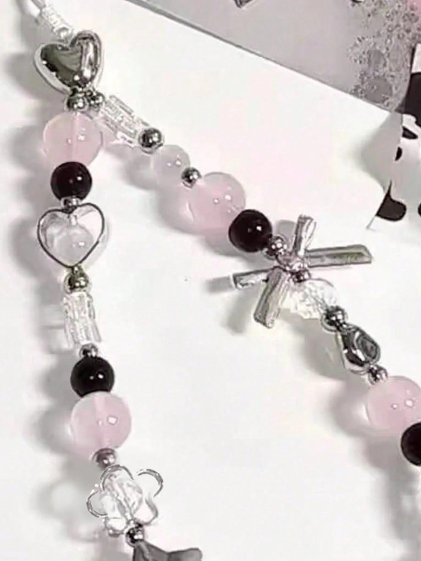 1 Piece Cute Phone Charms Beaded Phone Strap Aesthetic Y2K Cell Phone Keychain Cute Butterfly Heart Cool Phone Charm For Phone Bag Keychain Camera Pendants Decor Gifts For Mother, Family, Friends, Bir