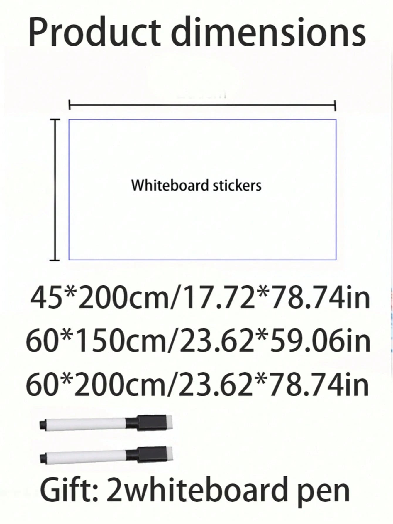 1 Roll Self-Adhesive Whiteboard Wall Sticker Set, Suitable For Office And Home Room Decor Canvas Message Board. Women's Office Desk Supplies, Teacher Classroom Essentials, Back To School College Must